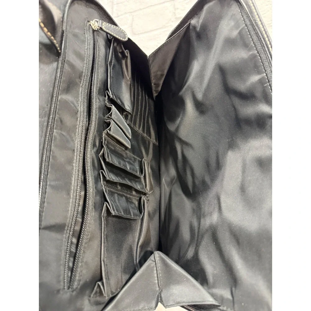Lodis Briefcase Laptop Bag Mens OS‎ Black Good Leather Messenger Crossbody